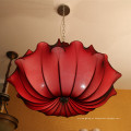 Lâmpada de pendente vermelha decorativa da forma do guarda-chuva do hotel do estilo chinês